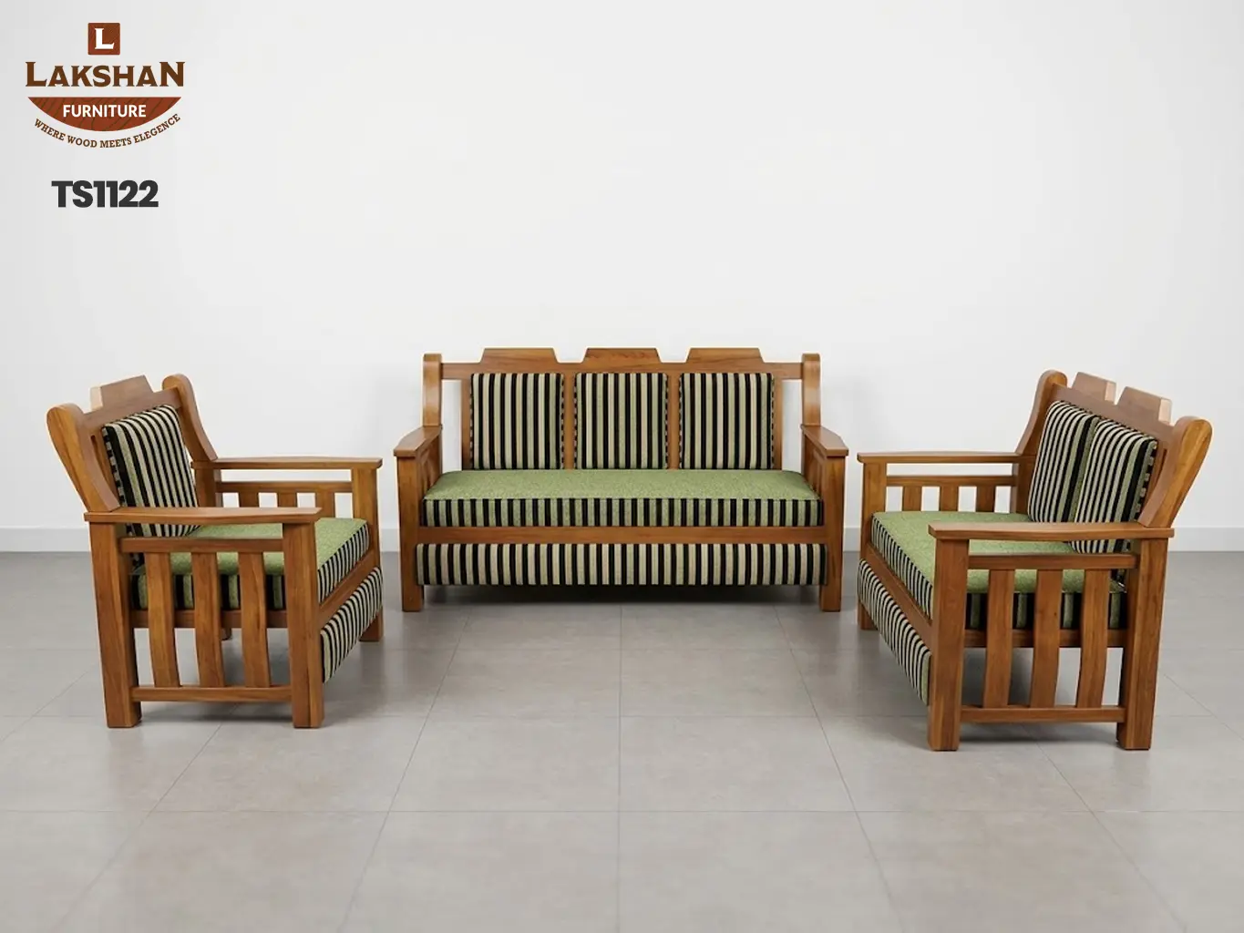 TS1122 Teak Sofa - View 1