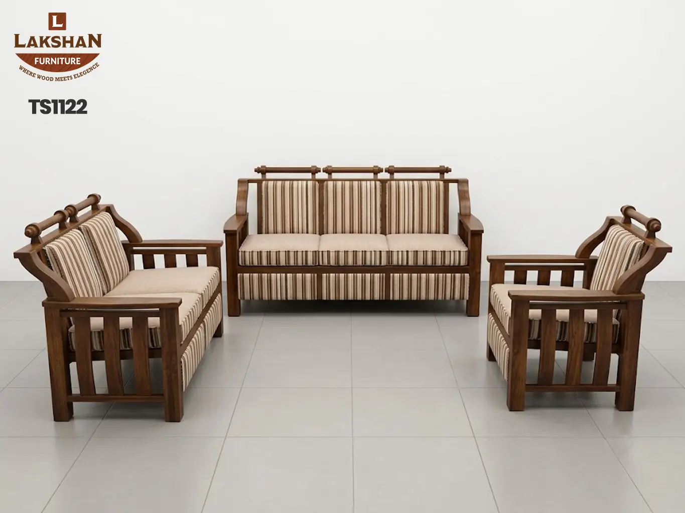 TS1122 Teak Sofa - View 2