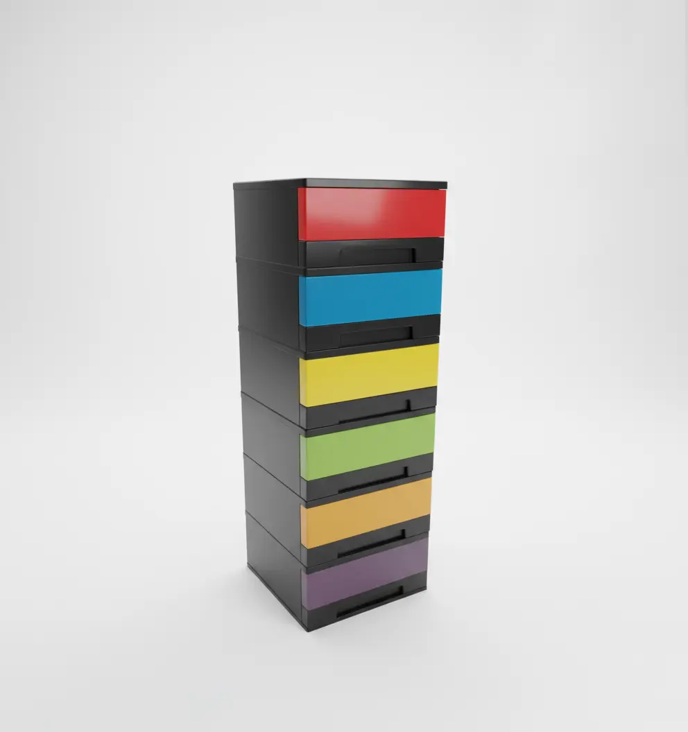 Phoenix New-Mixed (06D) Drawer Cupboard - View 1