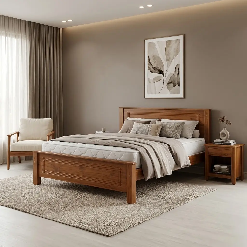 Teak Box Bed - View 2